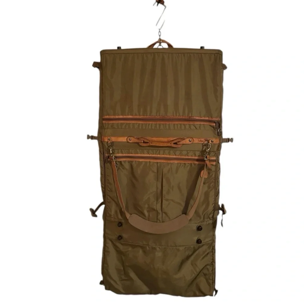 HARTMANN Vintage 60’s Coffee Leather & Nylon Intensity 22” Trifold Garment Bag